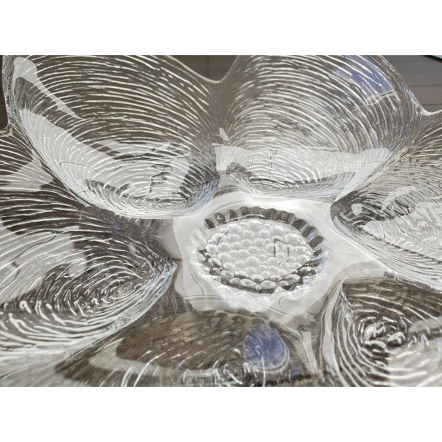 1960s Vintage Glass Mussels Serving Platter For Sale - Image 5 of 8
