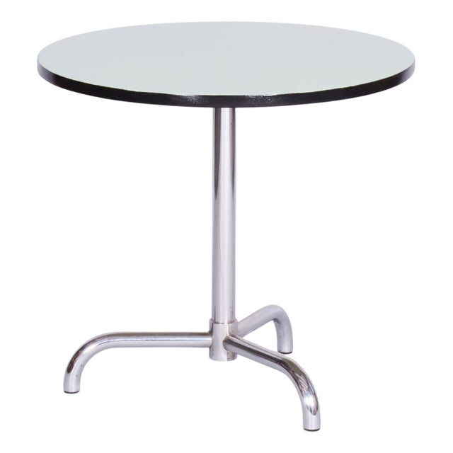 Czech Bauhaus Coffee Table in Chrome attributed to j.halabala for Up Zavody, 1930s For Sale