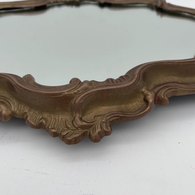 Late 19th Century French Louis XV Mirrored Plateau For Sale - Image 4 of 4