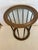 Wood Round Midcentury Modern End Table With Glass Top and Ebonized Wood Spindles For Sale - Image 7 of 8