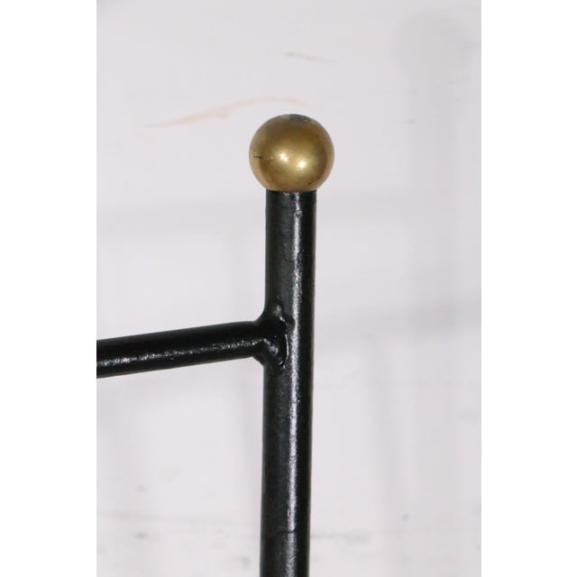 Pr. Mid Century Wrought Iron Side Chairs After Mathieu Mategot C. 1950's For Sale - Image 16 of 16