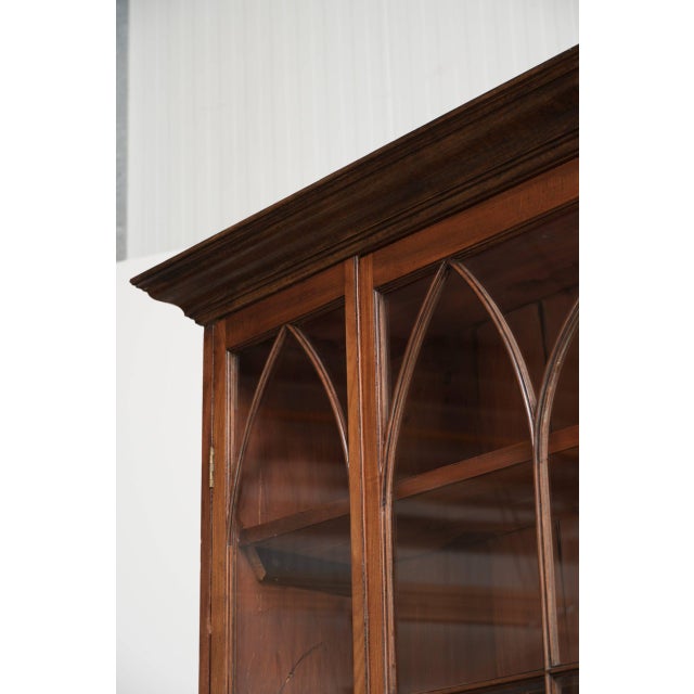 Wood Antique English Gothic-Style Cabinet with Curved Wood, 1800s For Sale - Image 7 of 18