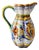Vintage Italian Hand-Painted Majolica Ceramic Jug with Raphaelesque Decoration from Deruta, 1950 For Sale