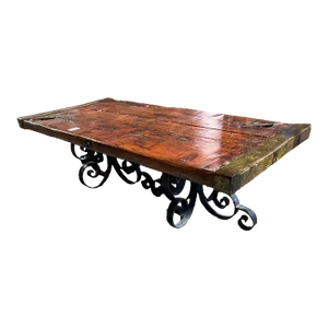 Antique Early 20th Century Antique Farmhouse Style Metal Mounted Ship's Hatch Cocktail Coffee Table