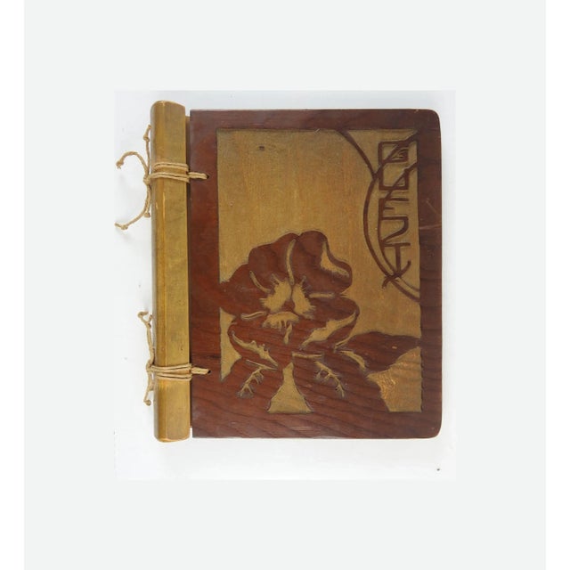 1930's Chicago Guest Book With Over 20 Botanical Paintings For Sale - Image 9 of 9