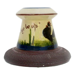 1920s English Golf Arts & Crafts Pottery Match Striker For Sale