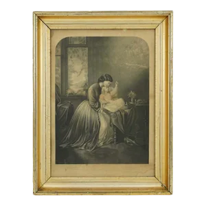 1870s Framed Print Titled Only a Little Brook