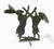 English Dancing & Boxing Hares Garden Silhouette – Verdigris Iron For Sale - Image 3 of 10