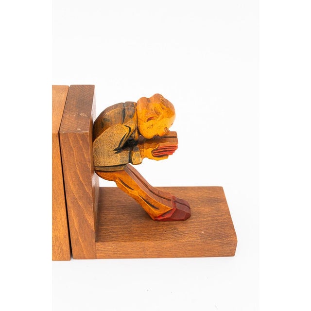 Art Deco Carved Bookends, 1920s, Set of 2 For Sale - Image 11 of 13