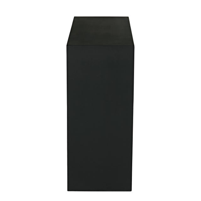 NOIR Maximus Console/Side Table, Black Steel | Chairish