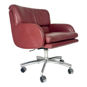 Mid 20th Century Roger Lee Sprunger for Dunbar Leather Office Chair