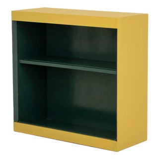Martin Feinman for Multiplex Modern Mustard Painted Wood Bookshelf For Sale