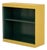 Martin Feinman for Multiplex Modern Mustard Painted Wood Bookshelf For Sale