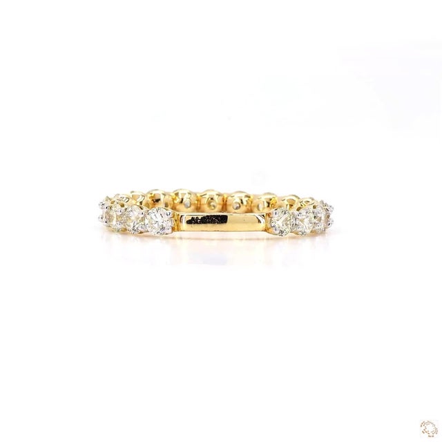 1.48 Carat Round Brilliant Cut Diamond Gold Ring, Size 6.5 For Sale In New York - Image 6 of 9