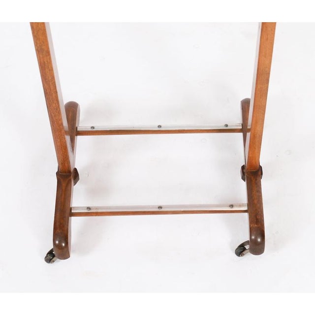 Vintage Edwardian Style Walnut Valet Clothes Stand For Sale - Image 6 of 10