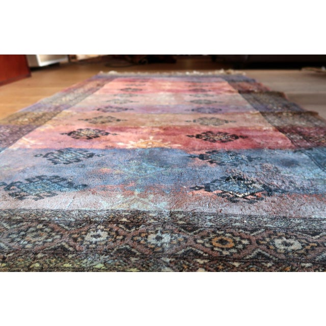 Where Textile Heritage Meets Modern Art This is an extraordinary piece where vintage Central Asian heritage intersects...