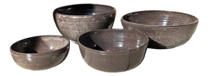 Handmade Studio Ceramic Bowls from Serocka, Germany, 1970s, Set of 4