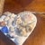 Seashell Encrusted White Heart Mosaic Heart Door Hanger Nautical Coastal Home Accent For Sale - Image 9 of 9