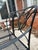 Wrought Iron Glider Bench & Cantilever Chair - Set of 2 For Sale - Image 10 of 12