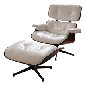 Set of Vintage Lounge Chair and Ottoman by Charles and Ray Eames, 1950s