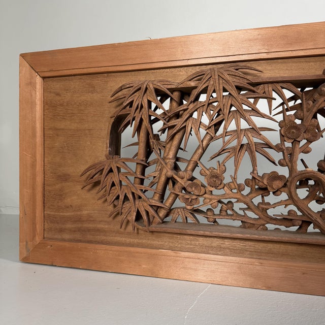 Monumental Japanese Ranma Transom Panel, 1960s For Sale - Image 10 of 18