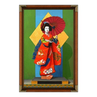Mid 20th Century Porcelain Geisha, Raymond A. Whyte For Sale
