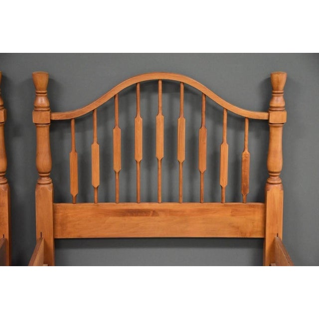 Vintage Maple Twin Beds - A Pair For Sale In Boston - Image 6 of 9
