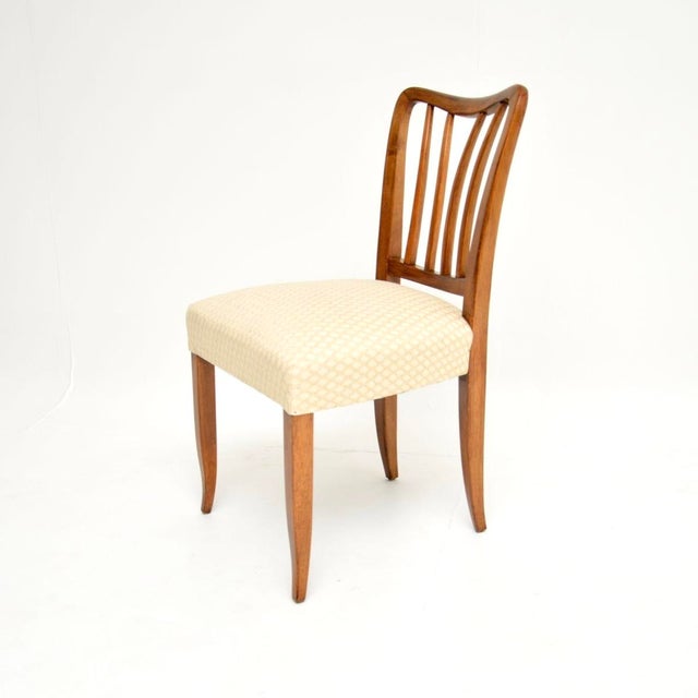 1950s Mid-Century Italian Walnut Dining Chairs by Paolo Buffa, 1950, Set of 6 For Sale - Image 5 of 11