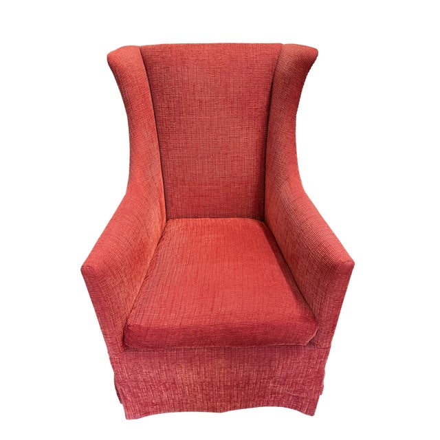 Dessin Fournir Ellington Wing Chair #5004 This is an upholstered armchair custom ordered and produced by Dessin Fournir,...