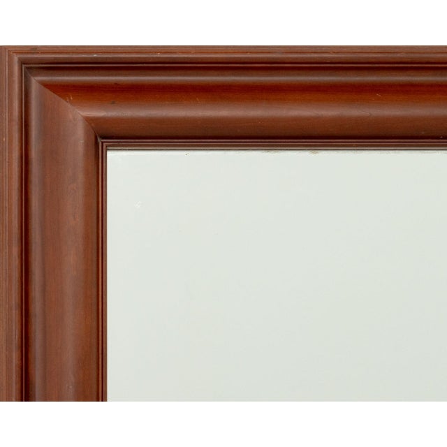Modern Modern Mahogany Framed Full-Length Mirror For Sale - Image 3 of 5