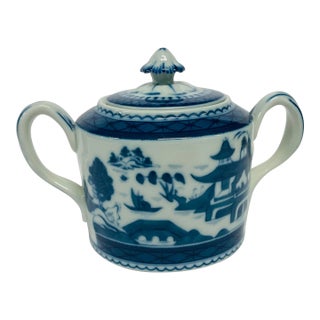Mottahedeh for Historic Charleston Blue Canton Sugar Dish For Sale
