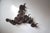 An incredible vintage Brutalist school of fish wall hanging sculpture in torch cut metal and copper. This large scale...