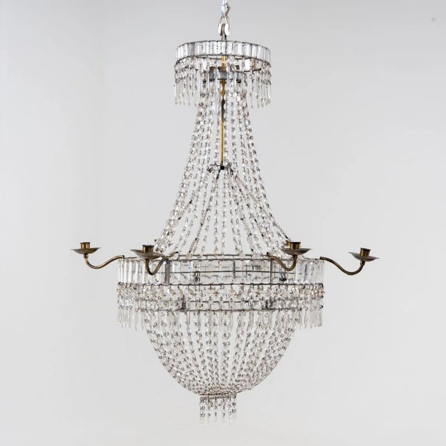 Large Basket Chandelier Candleholder, Early 19th Century For Sale - Image 13 of 13
