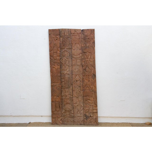 African Sanctuary Sentinel Grand Nigerian Nupe Door For Sale - Image 3 of 8