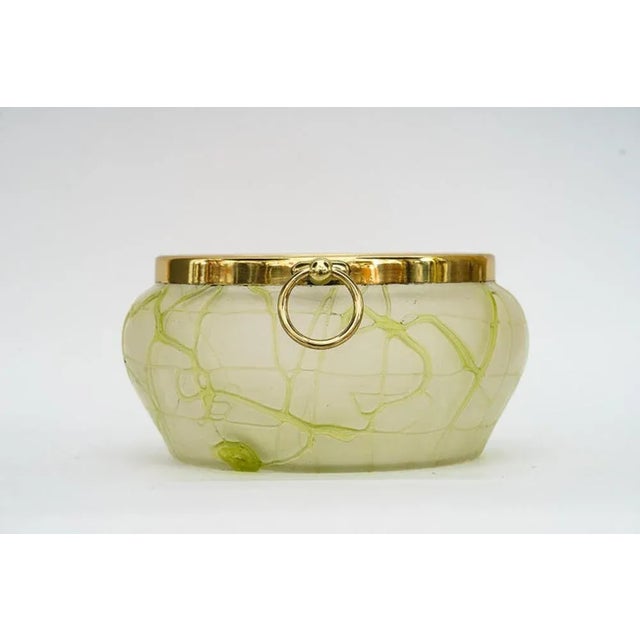 Art Deco Palme Koenig Glass Fruit Bowl, Vienna, 1920s For Sale - Image 4 of 12