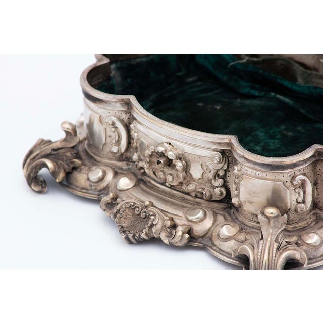 Silver Jewelry Box with Deep Reliefs For Sale - Image 4 of 9