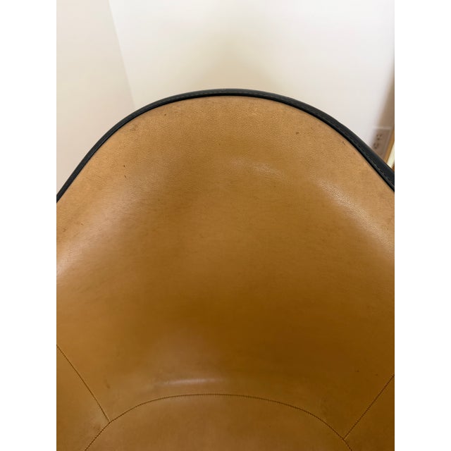 Metal Eames for Herman Miller Mid-Century Mustard Padded Fiberglass Swivel Office Chair For Sale - Image 7 of 12