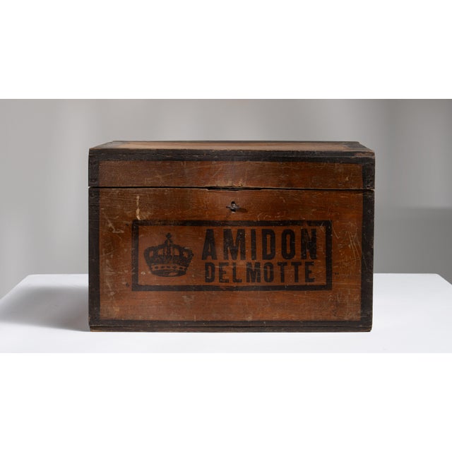 Chocolate 1900 - 1909 Belgium Chocolate Wood Box For Sale - Image 8 of 15