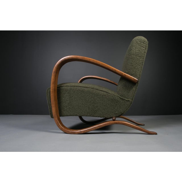 Vintage Art Deco Lounge Chairs by J. Halabala for Thonet, 1930s, Set of 2 For Sale - Image 10 of 16