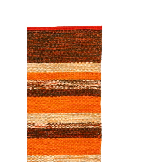 Scandinavian Mid-Century Modern Gallery Rug, 1960s For Sale - Image 4 of 5