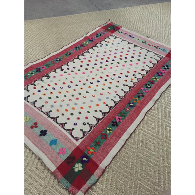 Unique Persian Qashqai Wedding Blanket. This was a gift to a friend of mine who helped a women who came from Iran to...