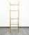 Mid Century Modern Display Cabinet Etagere Compact Brass Glass Shelving Unit For Sale - Image 4 of 12