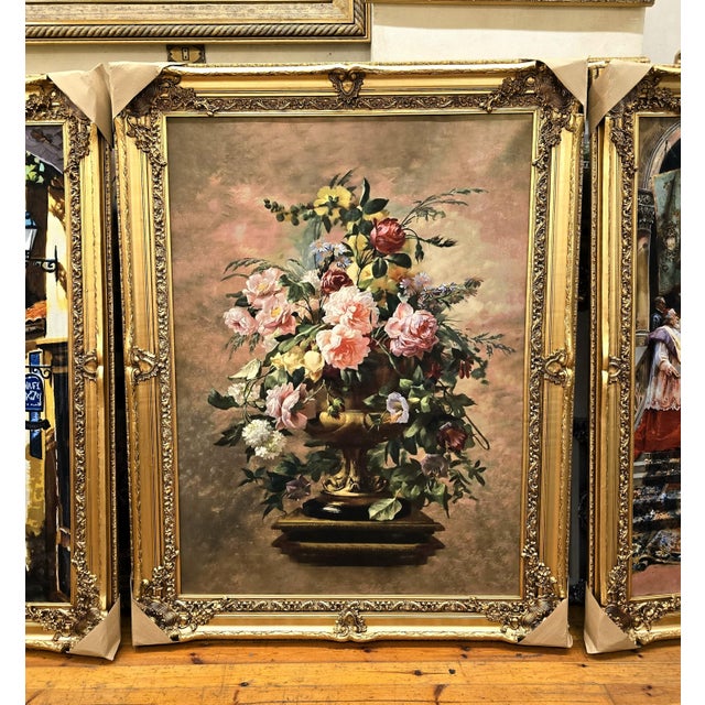 Add timeless European elegance to your home with this beautiful floral still life print, featuring a lush arrangement of...