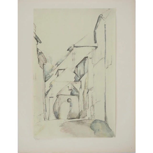 Paul Cezanne, Village Interior, Lithograph and Stencil For Sale - Image 6 of 6