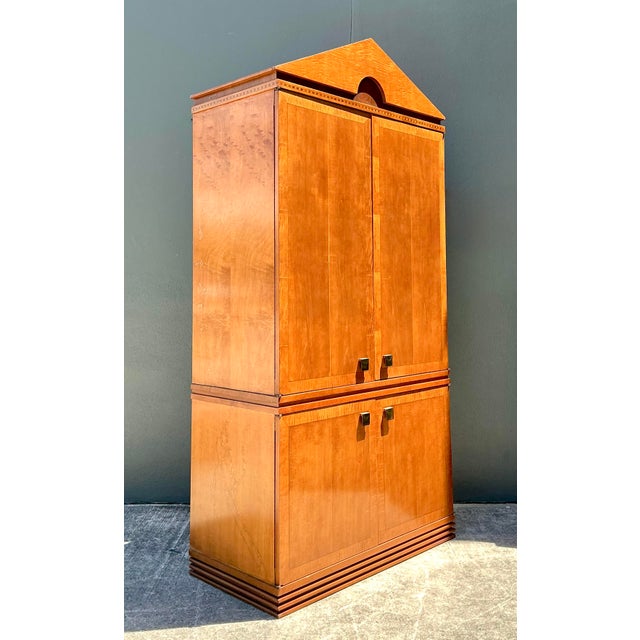 Hickory White Vintage Hickory White Pediment Armoire For Sale - Image 4 of 12