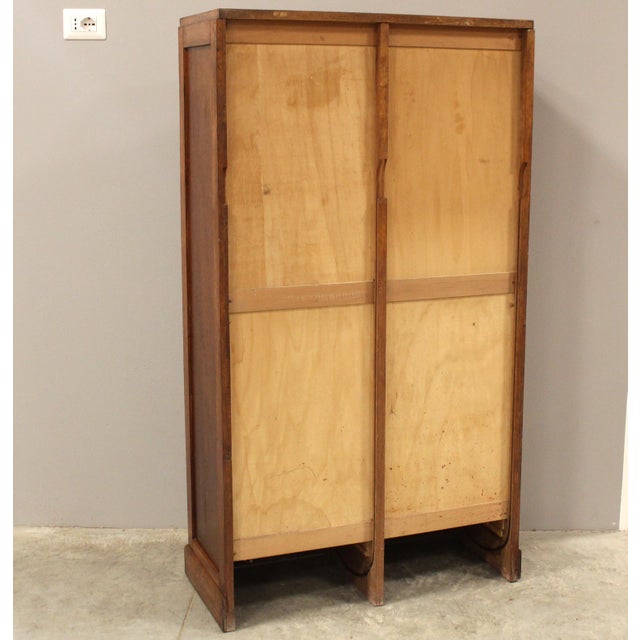 Wood Vintage Filing Cabinet in Oak, 1930s For Sale - Image 7 of 11