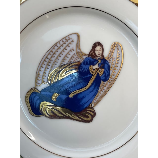 Mid-Century Modern Vintage Muirfield Celebrity 9408 Salad/Accent Plate - Blue Angel For Sale - Image 3 of 4