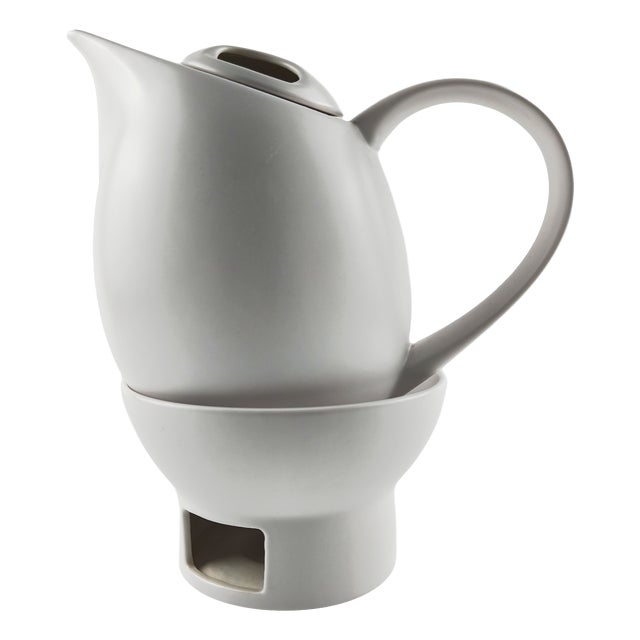 Mid-Century Teapot with Warmer from Soholm, 1980s For Sale