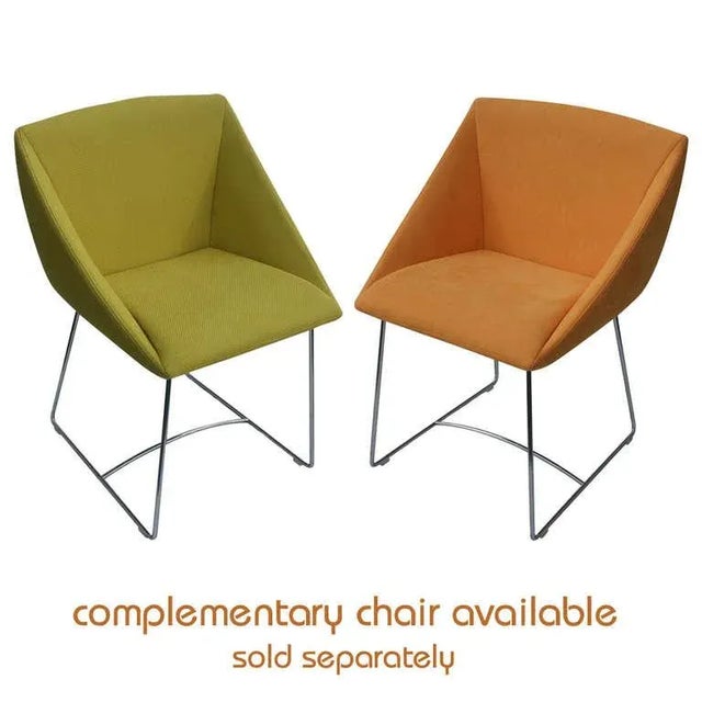 Ligne Roset Papillon Side Arm Chair Orange Chairish