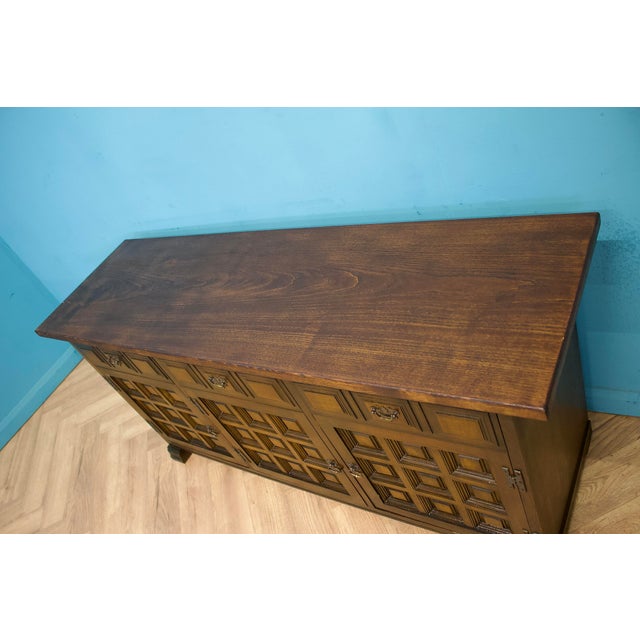 1970s Vintage Dark Oak Toledo Sideboard from Younger, 1970s For Sale - Image 5 of 11